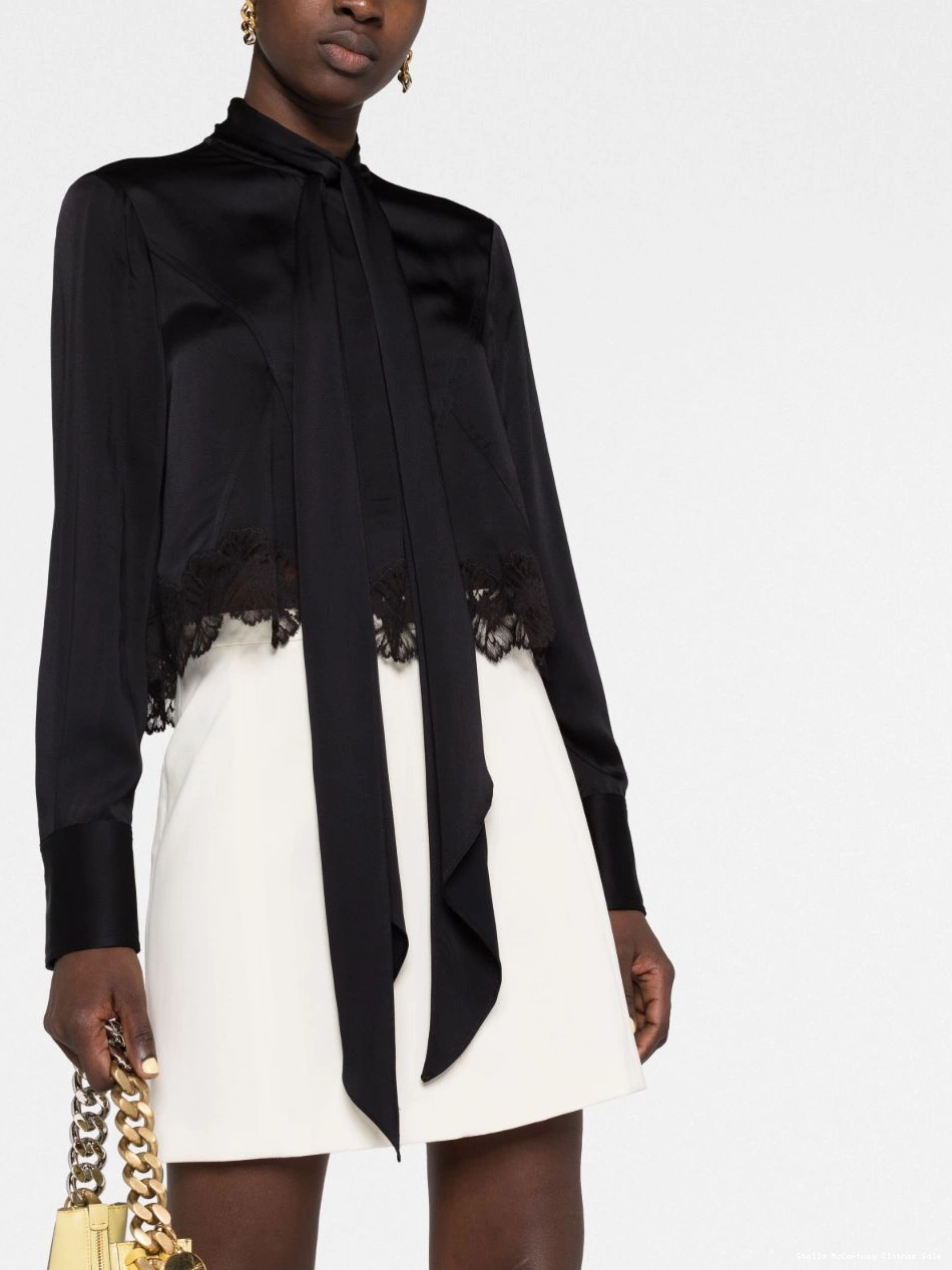 Affordable Stella long-sleeve blouse McCartney Women pussy-bow 0812
